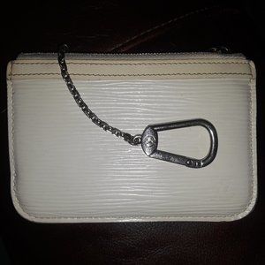 RARE Louis Vuitton Epi Ivory Key Cles Card Holder
